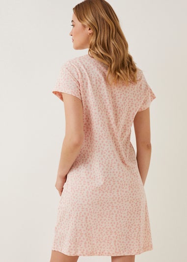 Pink Print Pocket Nightie