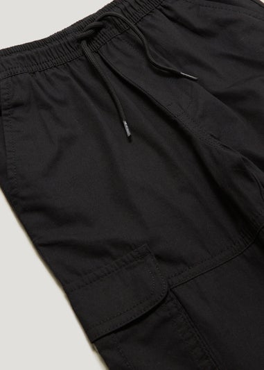 Boys Black Cargo Trousers (4-13yrs)