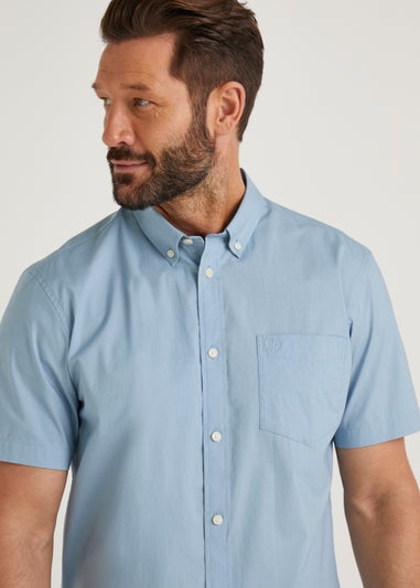 Lincoln Blue Short Sleeve Shirt - Matalan