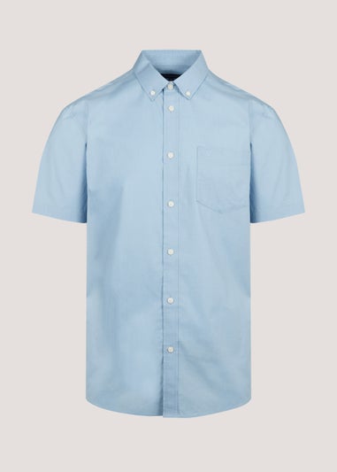 Lincoln Blue Short Sleeve Shirt - Matalan