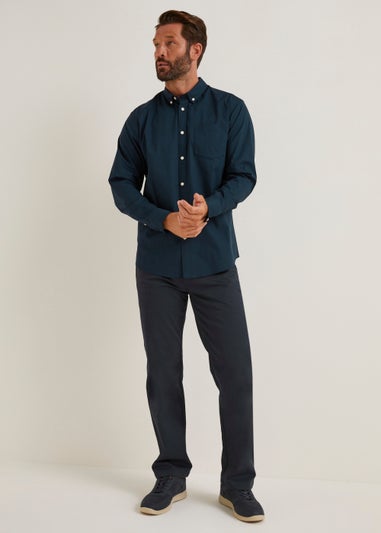 Lincoln Navy Oxford Shirt