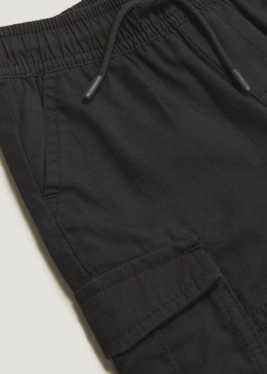 Boys Black Cargo Trousers (9mths-6yrs)