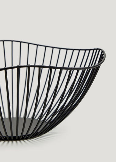 Black Wire Fruit Basket (27.5cm x 11cm)