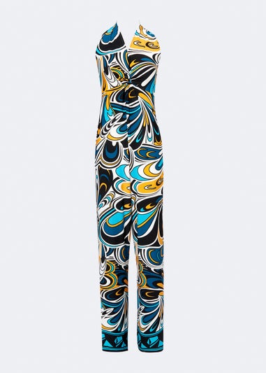 Be Beau Abstract Print Jumpsuit