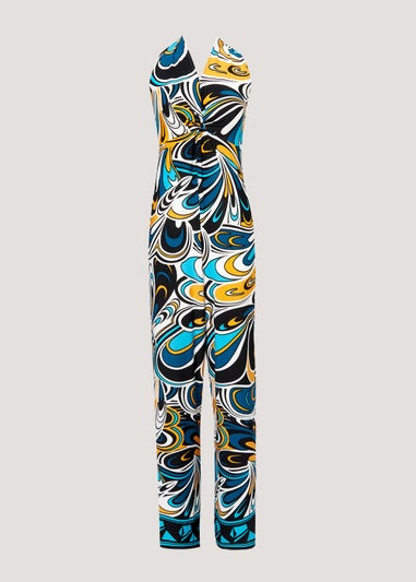 Be Beau Abstract Print Jumpsuit