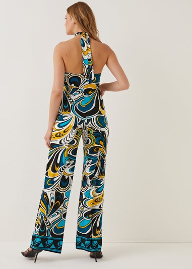 Be Beau Abstract Print Jumpsuit