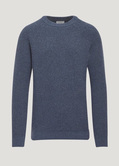 Blue Crew Neck Jumper