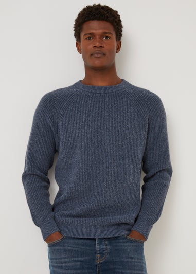 Blue Crew Neck Jumper
