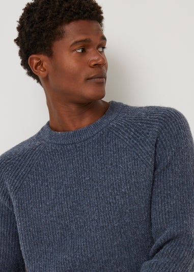 Blue Crew Neck Jumper