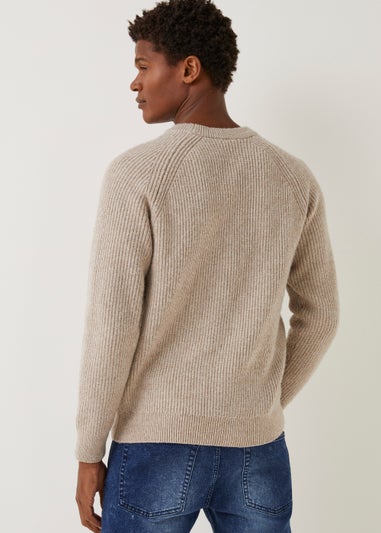 Ecru Ribbed Jumper