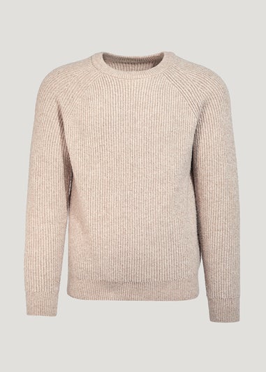 Ecru Ribbed Jumper
