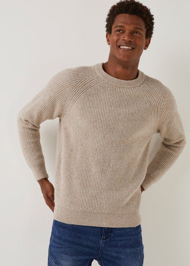 Ecru Ribbed Jumper