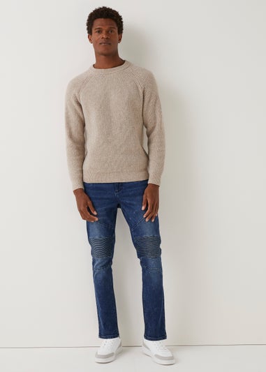 Ecru Ribbed Jumper