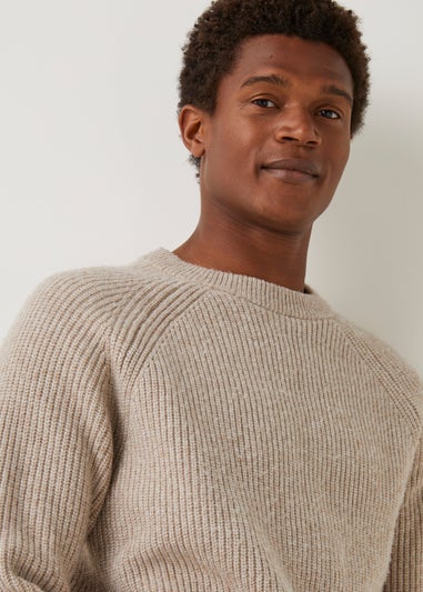 Ecru Ribbed Jumper