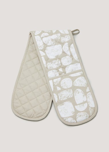 Neutral Print Oven Gloves (92cm x 18cm)