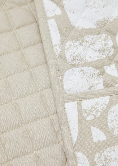 Neutral Print Oven Gloves (92cm x 18cm)