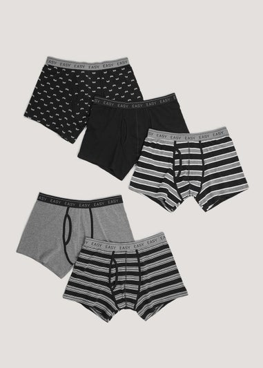 5 Pack Print Keyhole Trunks