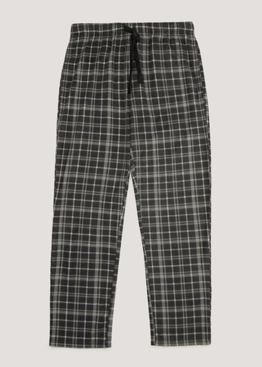 Charcoal Check Microfleece Pyjama Bottoms