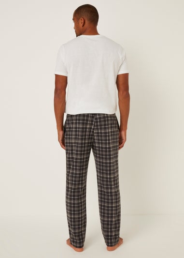 Charcoal Check Microfleece Pyjama Bottoms