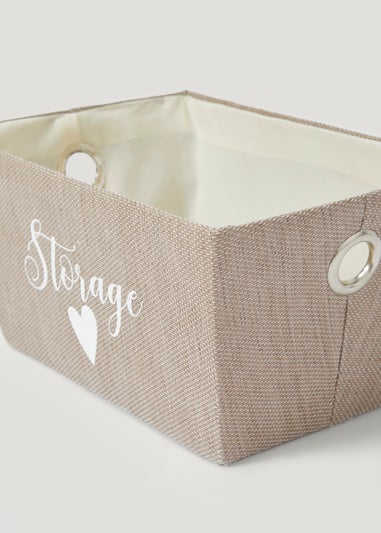 Beige Storage Tray (35cm x 25cm x 18cm)