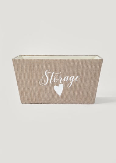 Beige Storage Tray (35cm x 25cm x 18cm)