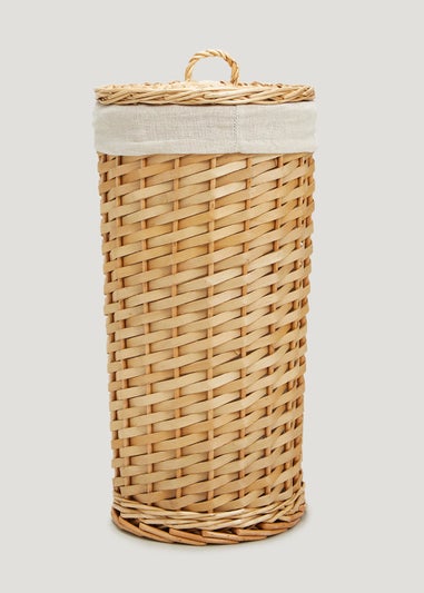 Natural Wood Chip Toilet Roll Holder (37cm x 19cm)