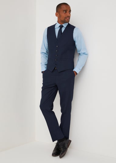 Taylor & Wright Orwell Navy Tailored Fit Suit Trousers