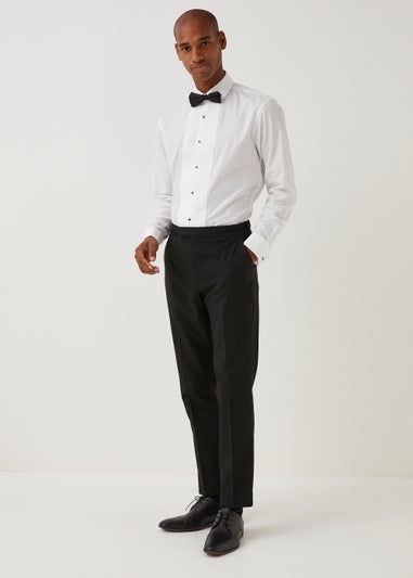 Taylor & Wright Black Slim Fit Dinner Trousers