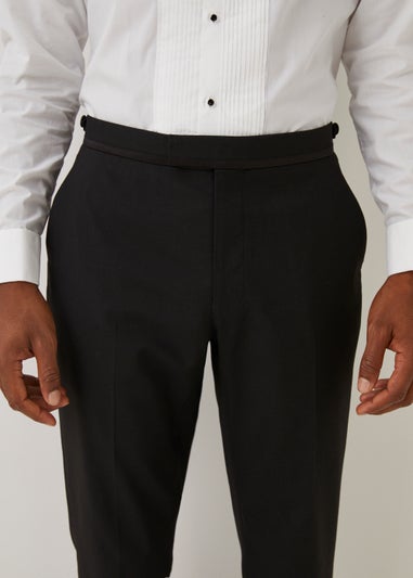 Taylor & Wright Black Slim Fit Dinner Trousers