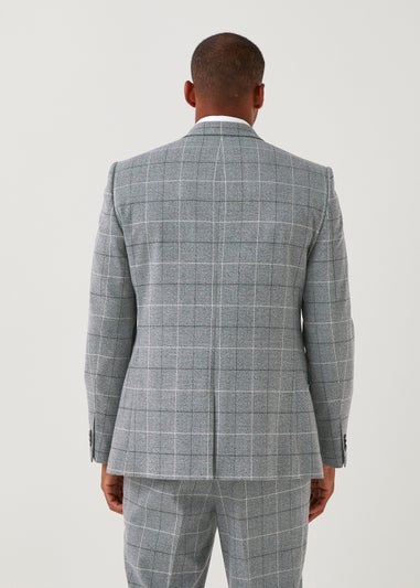 Taylor & Wright Grey Check Tailored Fit Suit Jacket