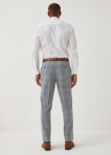 Taylor & Wright Grey Check Tailored Fit Suit Trousers