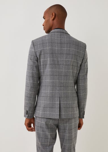 Taylor & Wright Grey Check Skinny Fit Suit Jacket