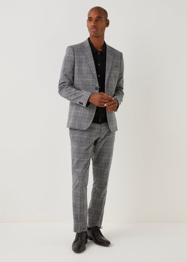 Taylor & Wright Grey Check Skinny Fit Suit Jacket