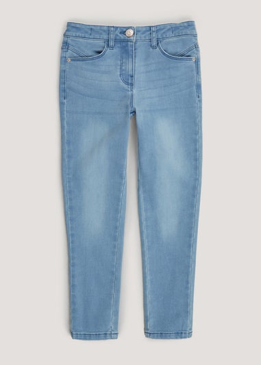 Girls Mid Wash Skinny Jeans (4-13yrs)