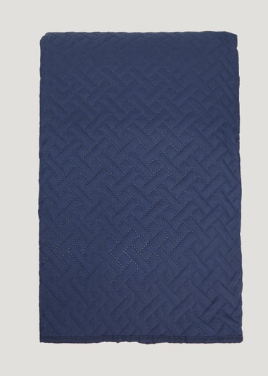 Navy Pinsonic Bedspread (235cm x 235cm)