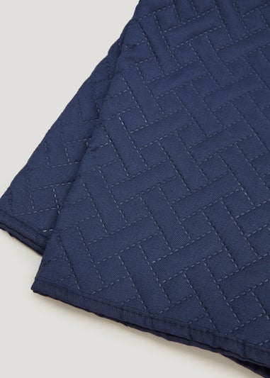 Navy Pinsonic Bedspread (235cm x 235cm)