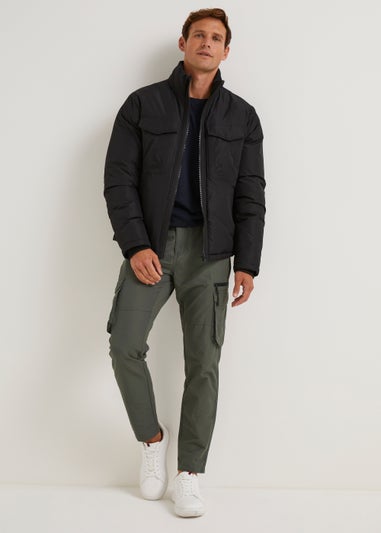 Green Belted Utility Cargo Trousers