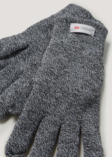 Thinsulate Grey Marl Gloves