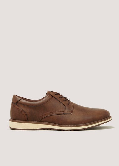 Brown Casual Derby Shoes