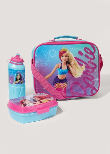 Kids Barbie Lunch Bag Snack Box & Water Bottle Set