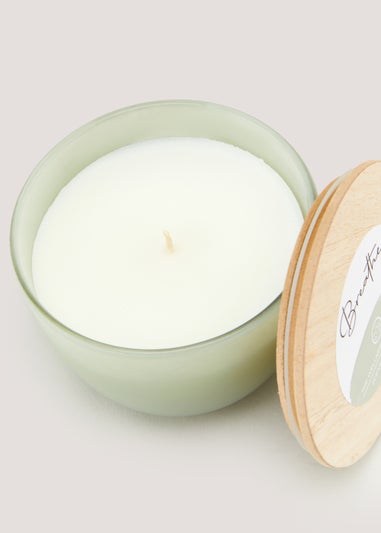 Breathe Wood Lid Candle (11cm x 8.5cm)