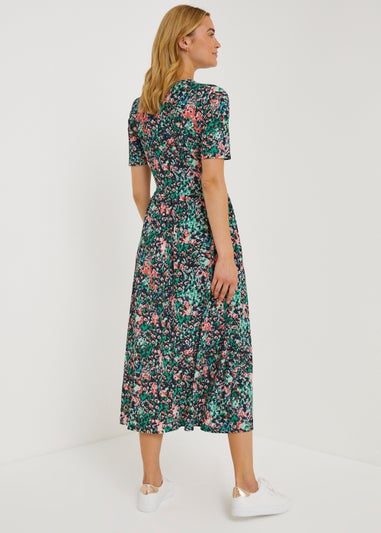 JDY Svan Black Floral Maxi Dress