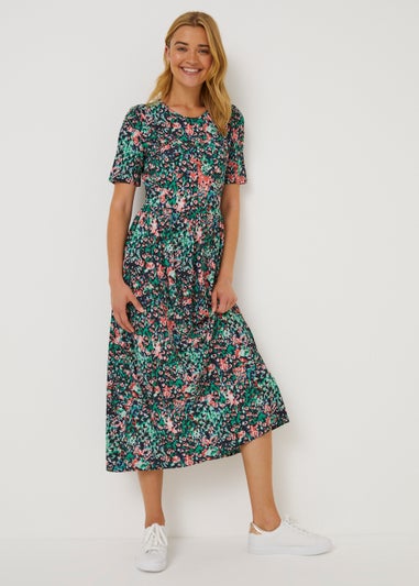 JDY Svan Black Floral Maxi Dress