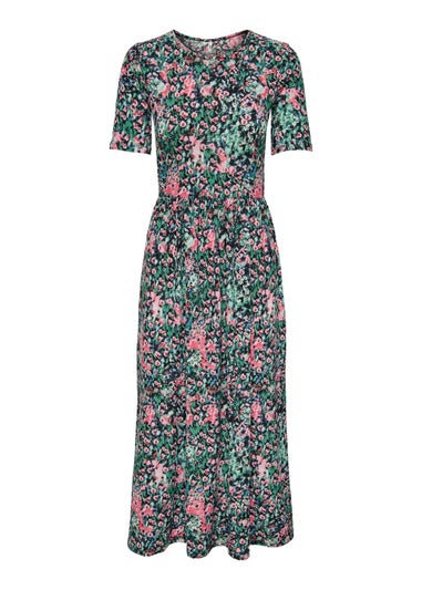 JDY Svan Black Floral Maxi Dress