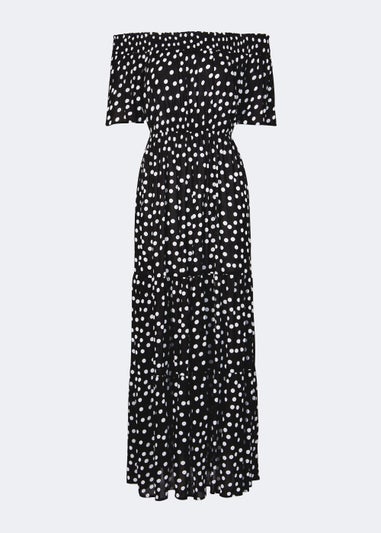 Black Spot Bardot Maxi Dress