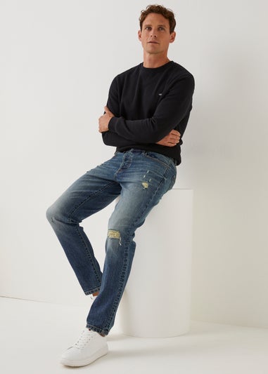 Dark Wash Vintage Slim Fit Jeans