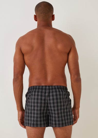 3 Pack Check Woven Boxers