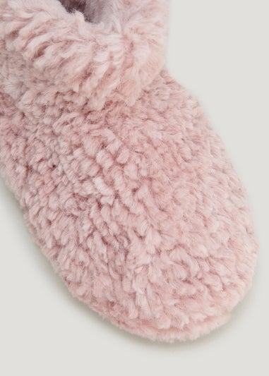 Pink Mini Bootie Slippers