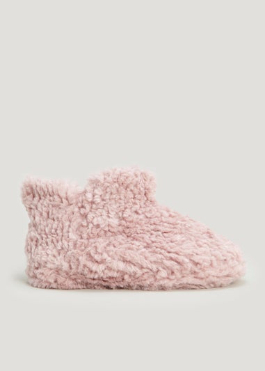 Pink Mini Bootie Slippers