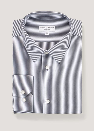 Taylor & Wright Navy Bengal Stripe Regular Fit Shirt